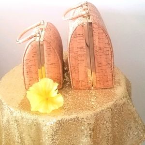 Nwt Cork Crossbody Handbag Set D'margeaux